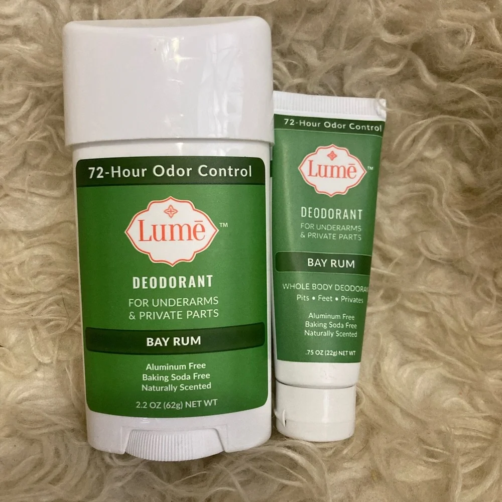 6-21 Lume Bay rum deodorant stick whole body discontinued lot bundle